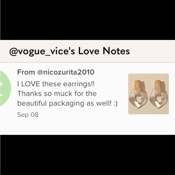 Last pair! 🆕 Acrylic chic geometric drop hoop earrings - Picture 2 of 7